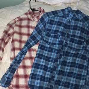 Set of Hollister Flannels